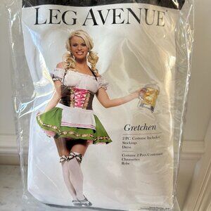Leg Avenue Gretchen Beer Girl Costume PLUS petticoat!